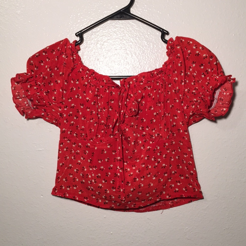 Off the shoulder crop top